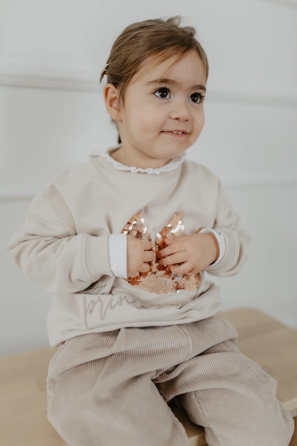 Leevje - Baby Sweatshirt little Princess aus Biobaumwolle
