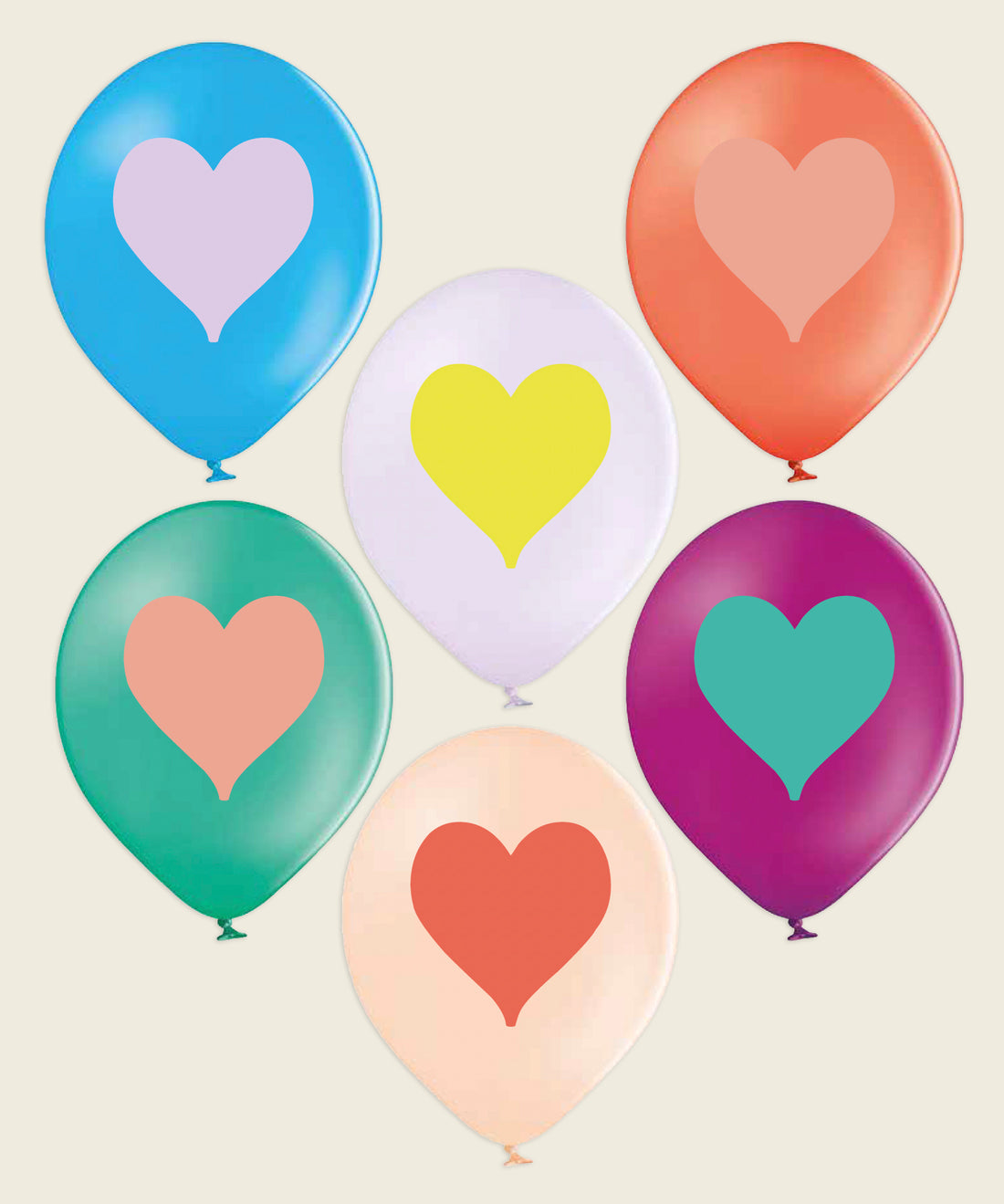 Ava & Yves - Luftballons mit Herzen