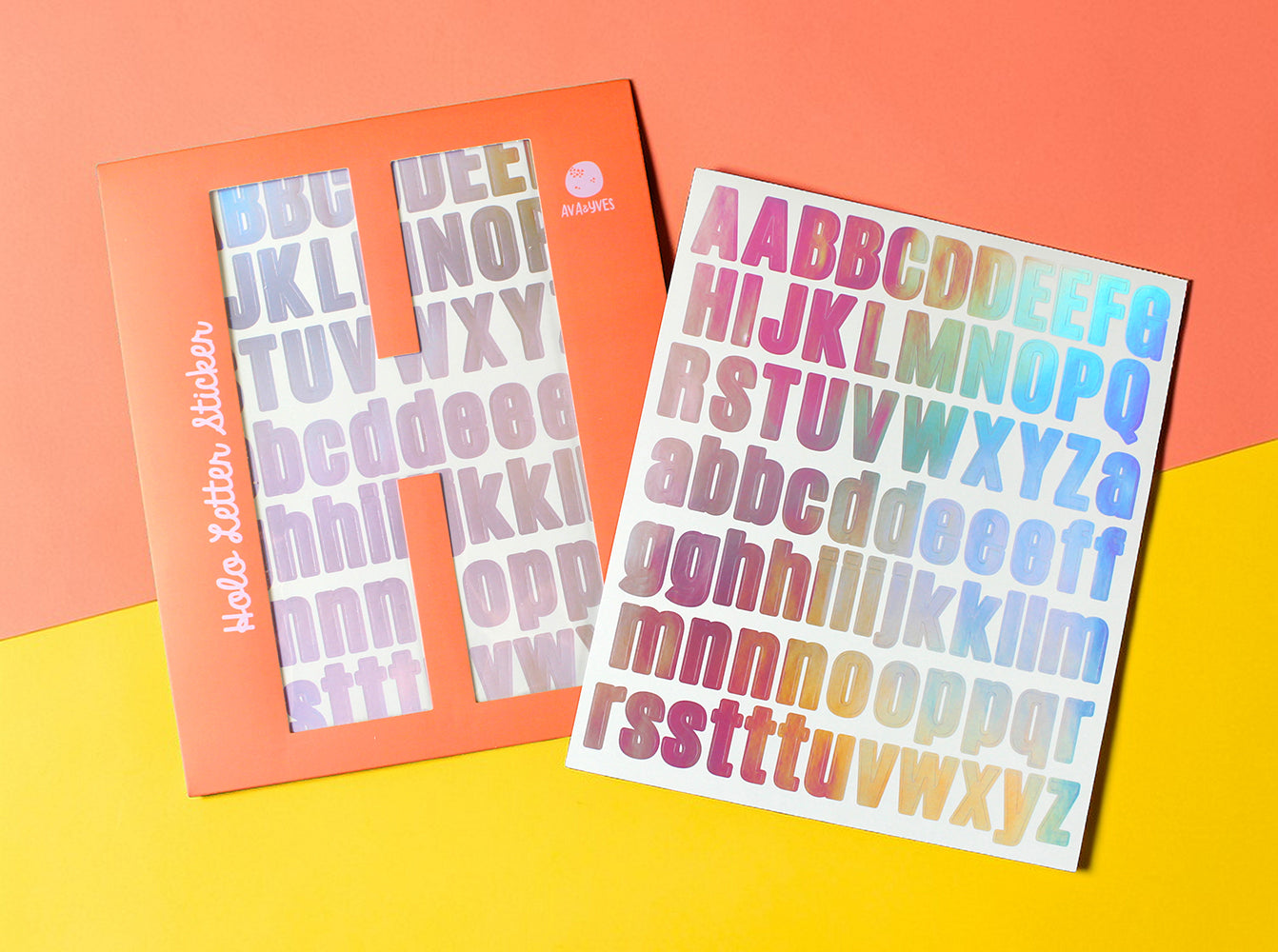 Ava & Yves - Buchstabensticker, flieder