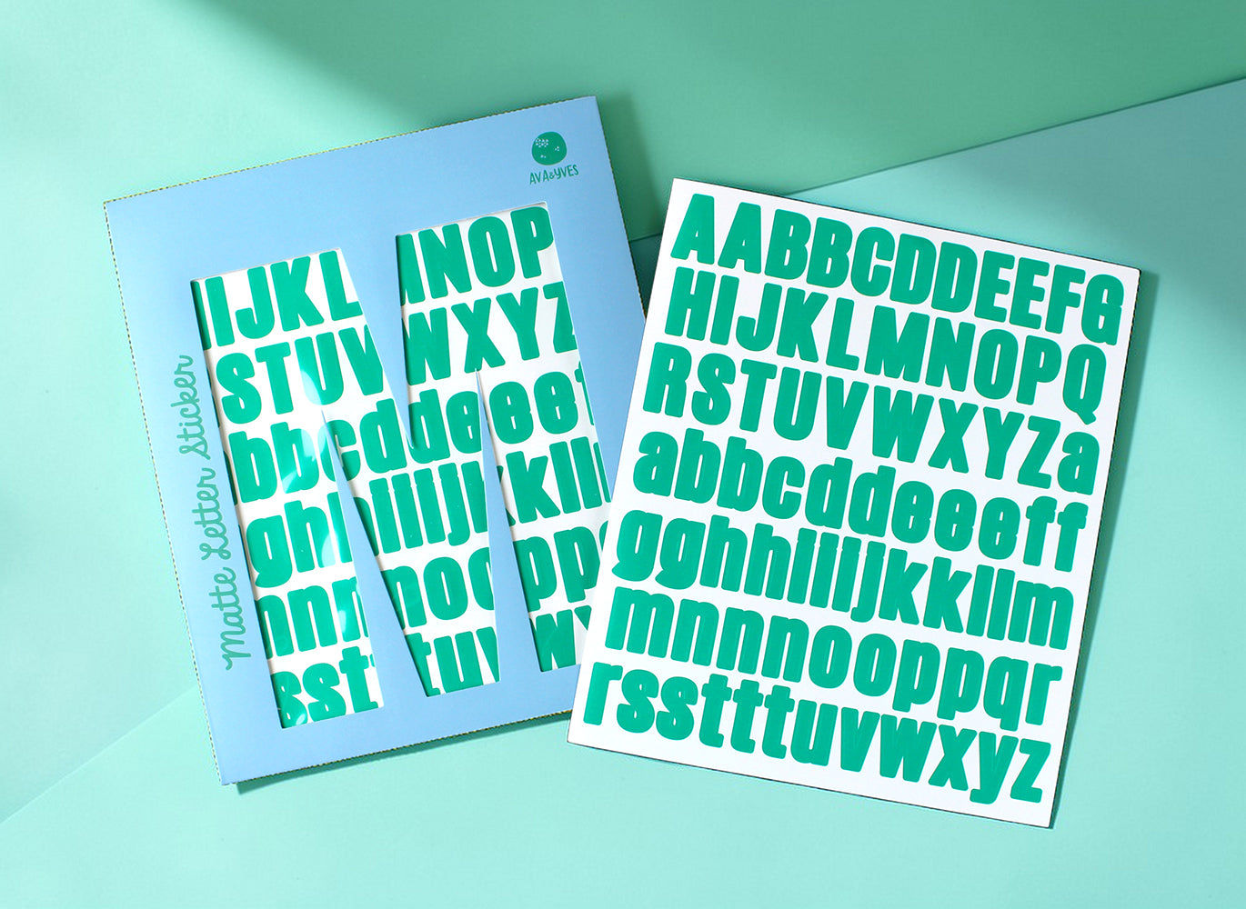 Ava & Yves - Buchstabensticker, grün