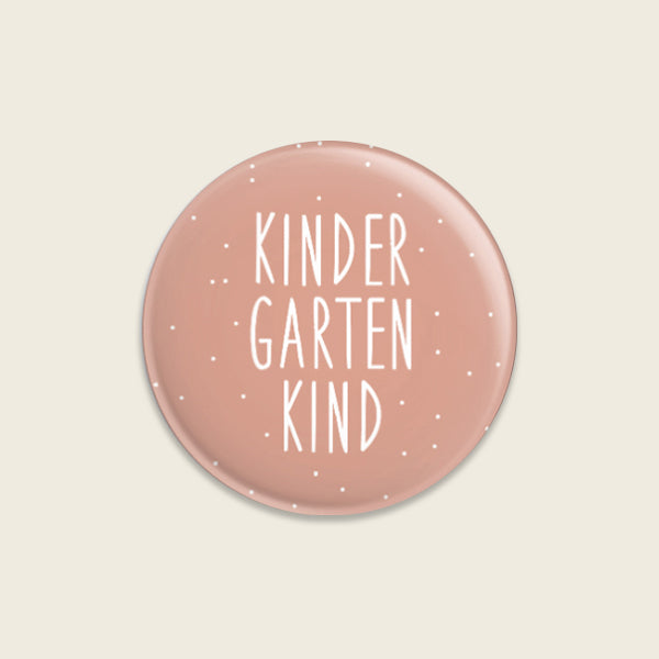 Ava & Yves - Kinder Button "Kindergartenkind, rosa