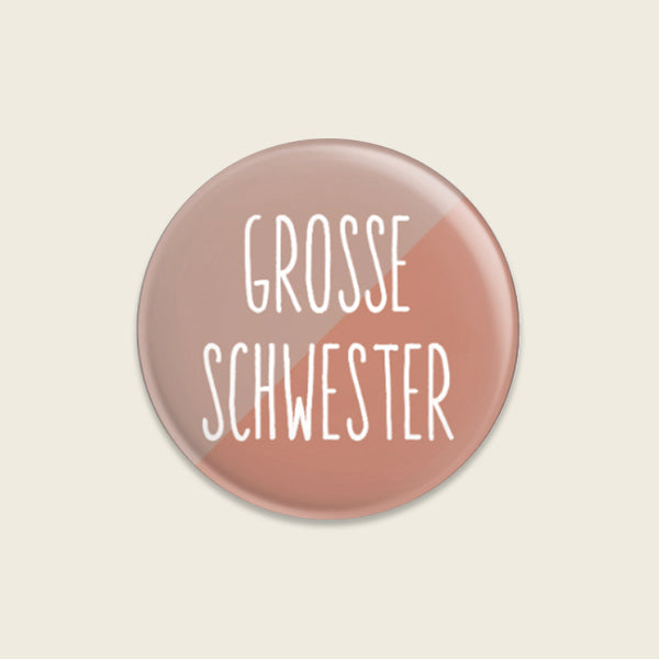 Ava & Yves - Kinder Button Große Schwester, rosa