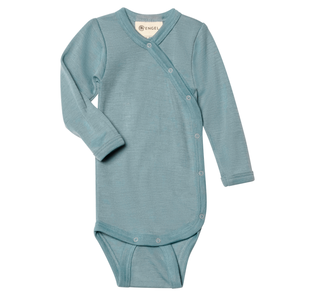 Engel - Baby Wickelbody langarm blau