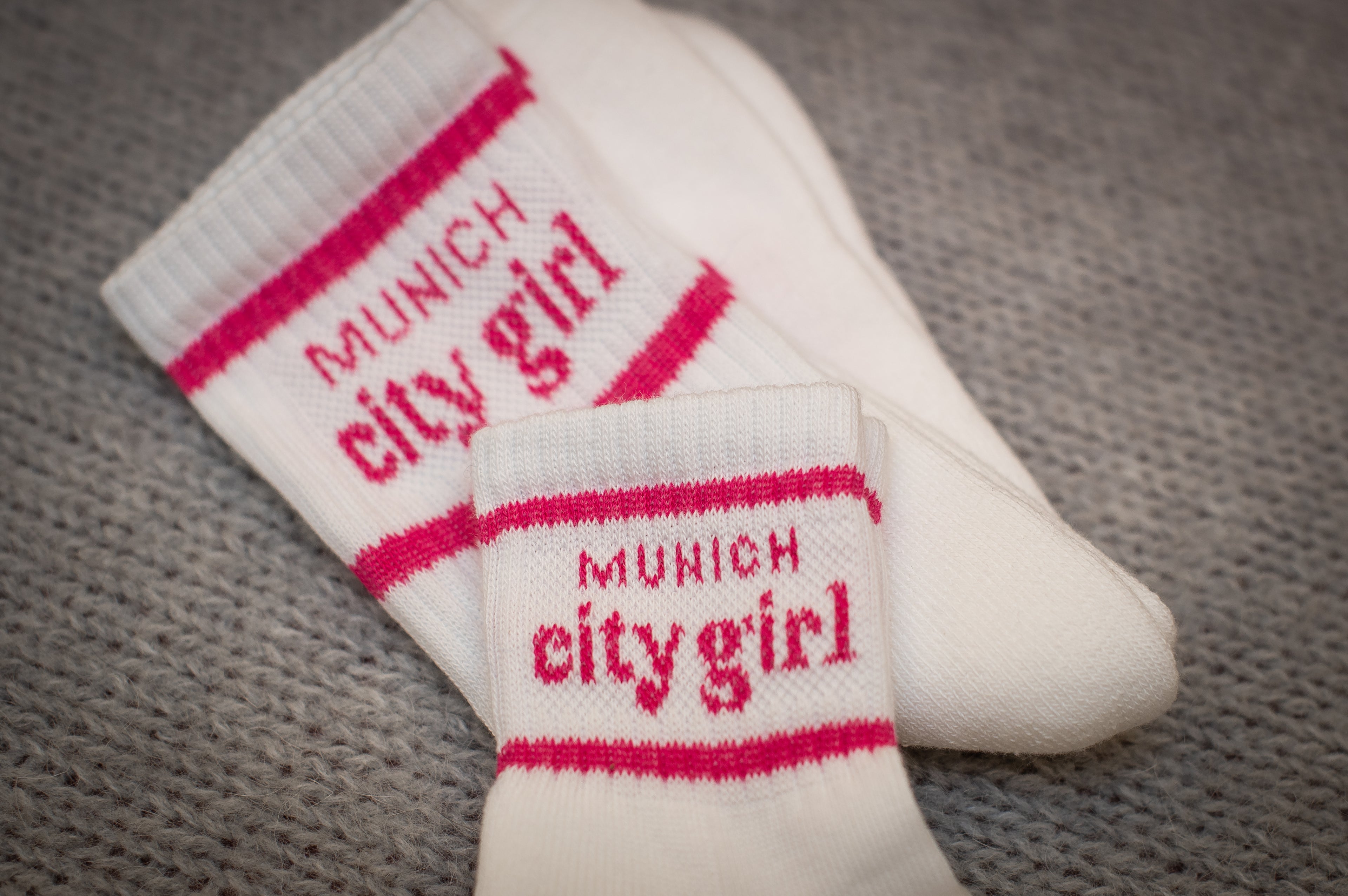 AURYN - munich city girl - Socken weiß - Partnerlooksocken MINI & ME