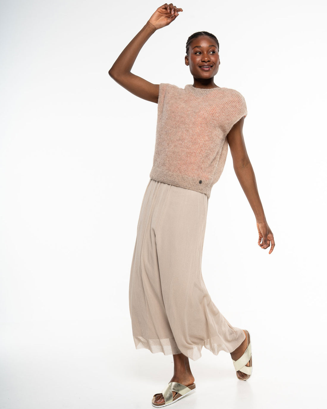 Alma & Lovis - Strickpullunder Alpaka beige