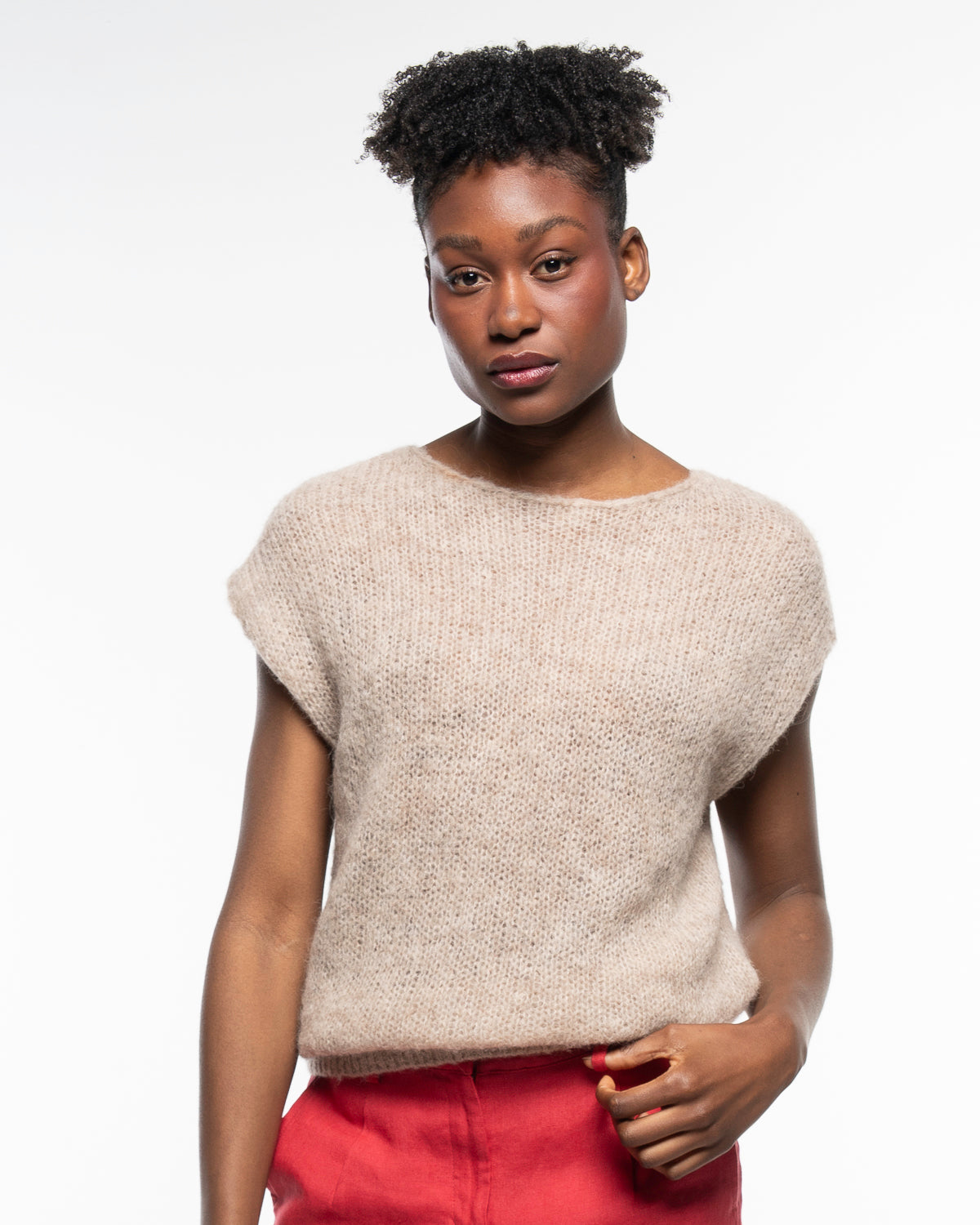 Alma & Lovis - Strickpullunder Alpaka beige