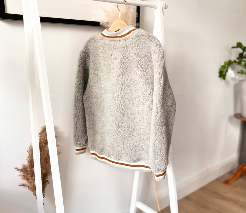 Alwero - Kinder Bomberjacke MINI & ME Wolle grau