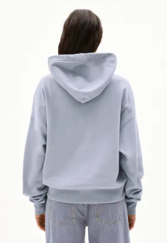 Armedangels - Sweathoodie aus Biobaumwolle hellblau