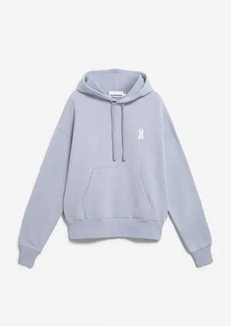 Armedangels - Sweathoodie aus Biobaumwolle hellblau