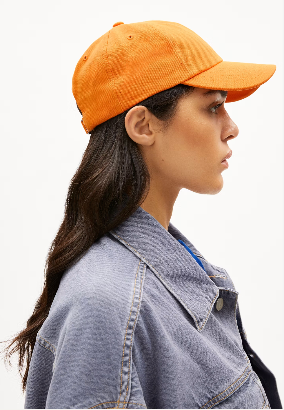 Armedangels - Kappe Yenaas Biobaumwolle light tangarine- sonnenschutz