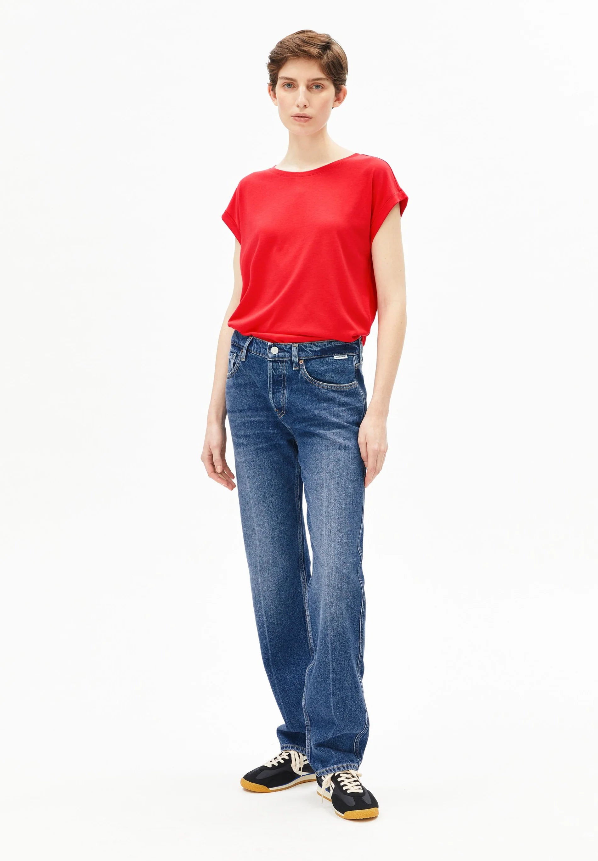 Armedangels - Damen T-Shirt Jilaana rot