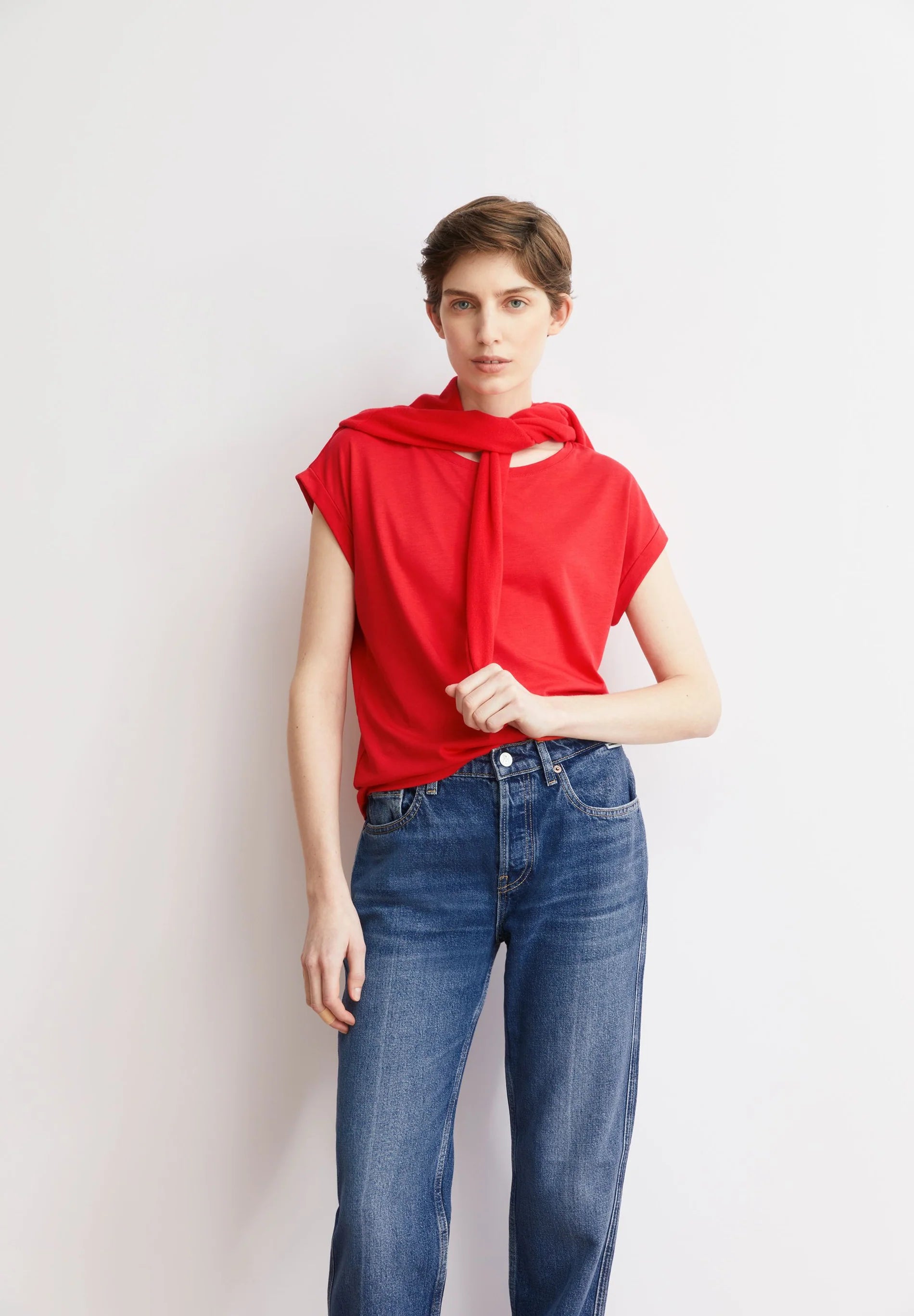 Armedangels - Damen T-Shirt Jilaana rot