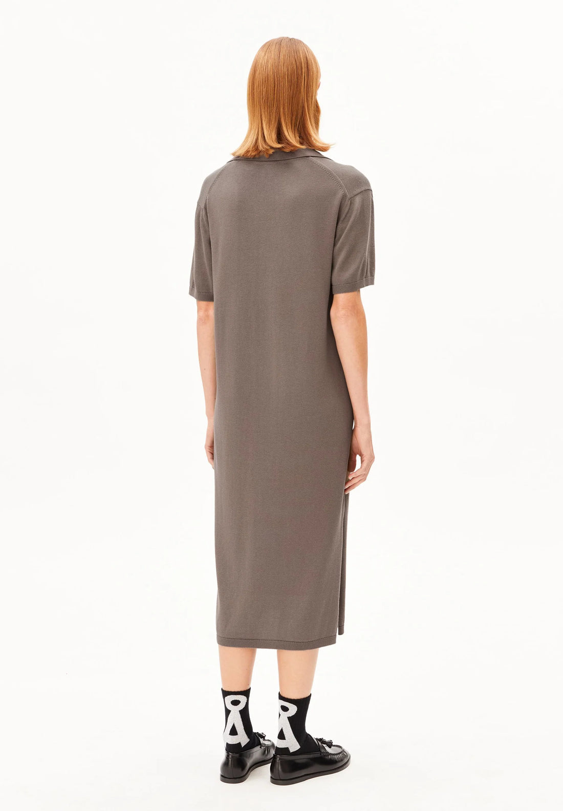 Armedangels - Damen Feinstrick Polokleid Bio-Baumwoll-Mix