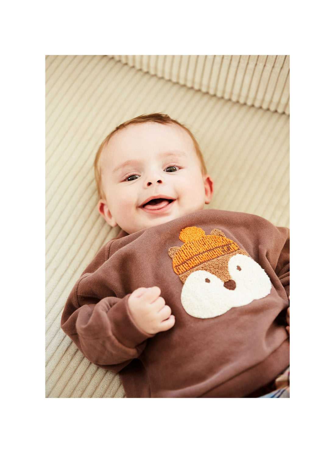 Arsène et les Pipelettes - Baby Sweatshirt Eichhörnchen braun