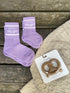 AURYN - munich city girl - Socken flieder - Partnerlooksocken MINI & ME