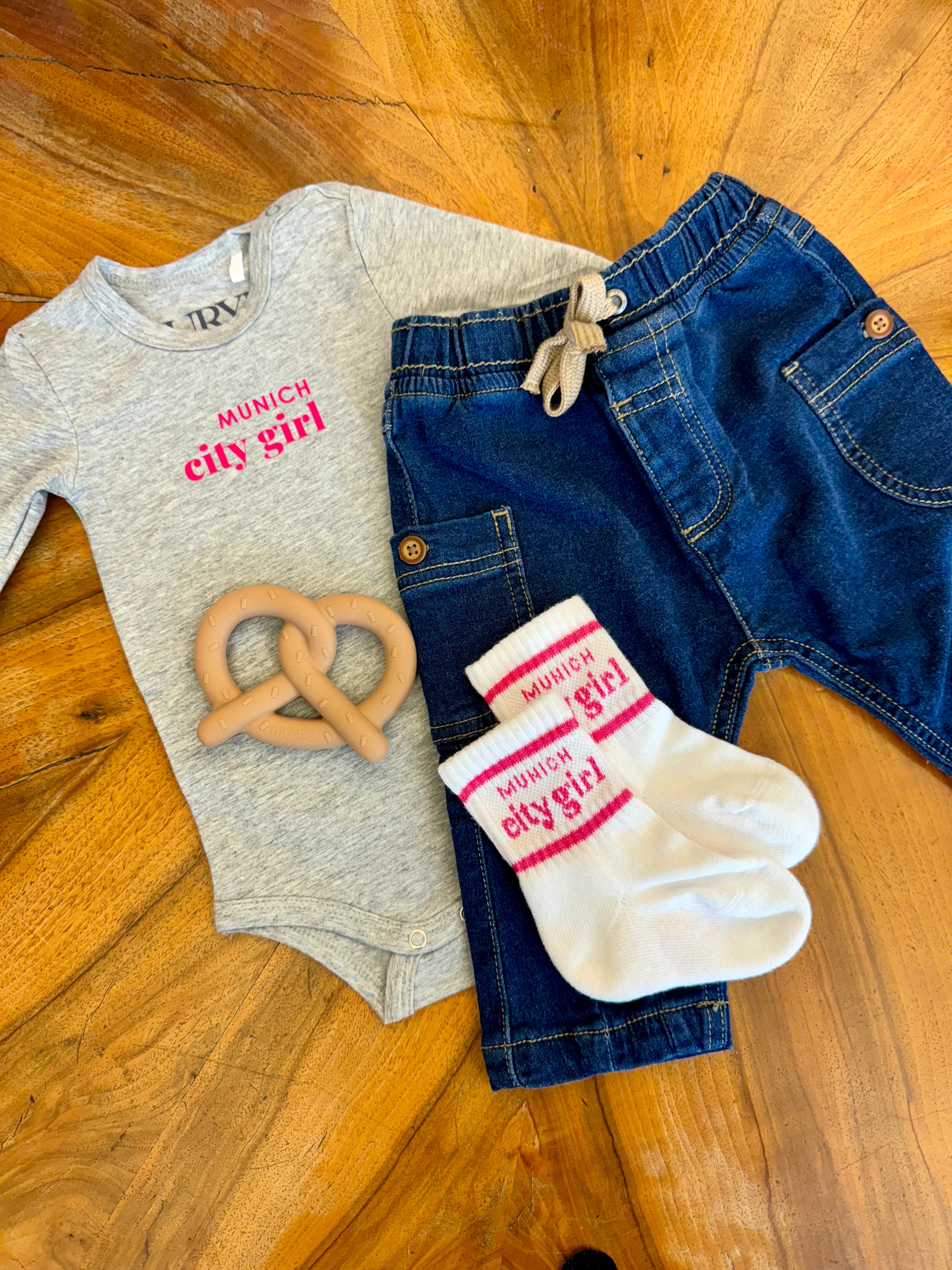 AURYN - munich city girl - Socken weiß - Partnerlooksocken MINI & ME