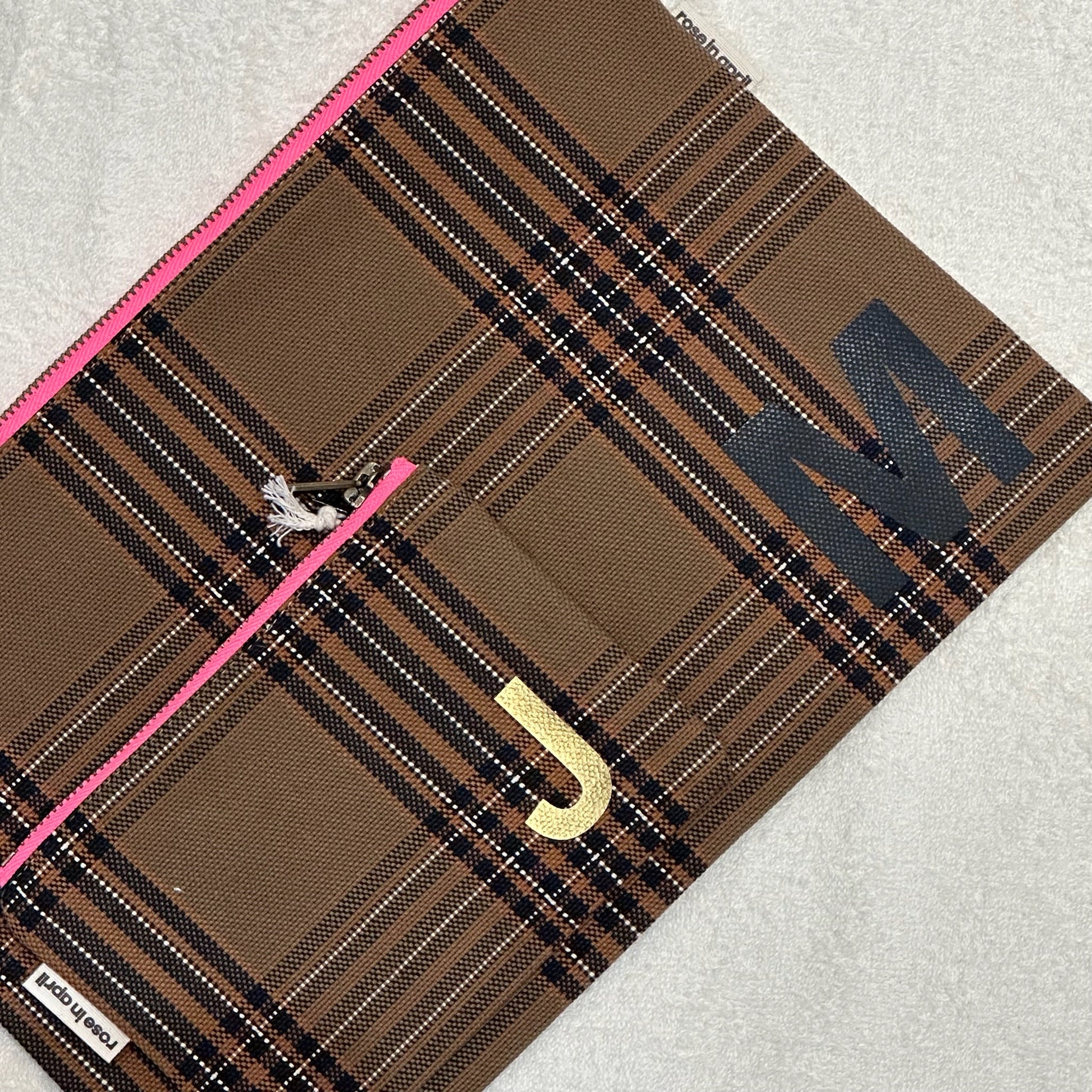 Rose in April - Geldbeutel karo braun