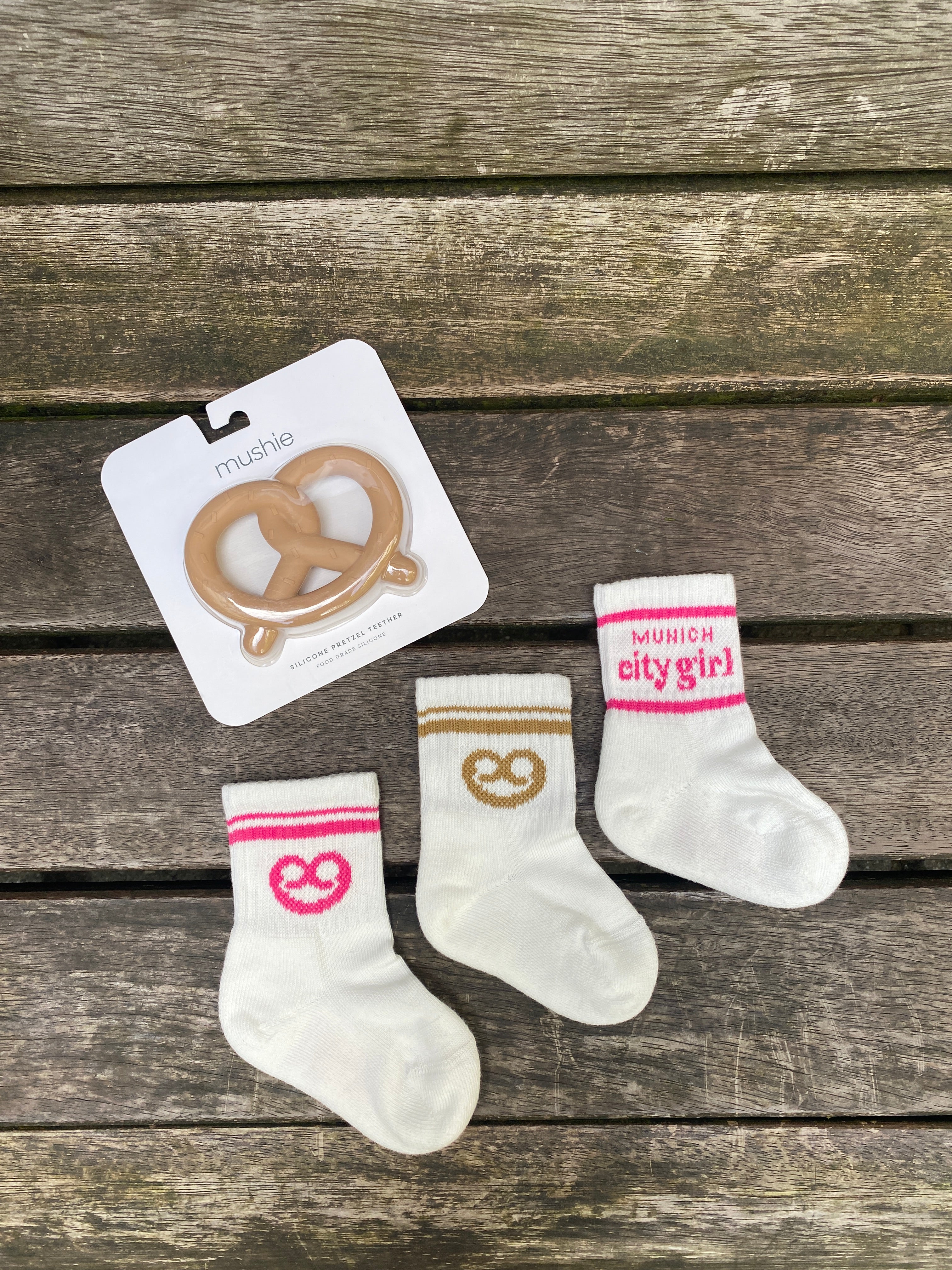 AURYN - munich city girl - Socken weiß - Partnerlooksocken MINI & ME