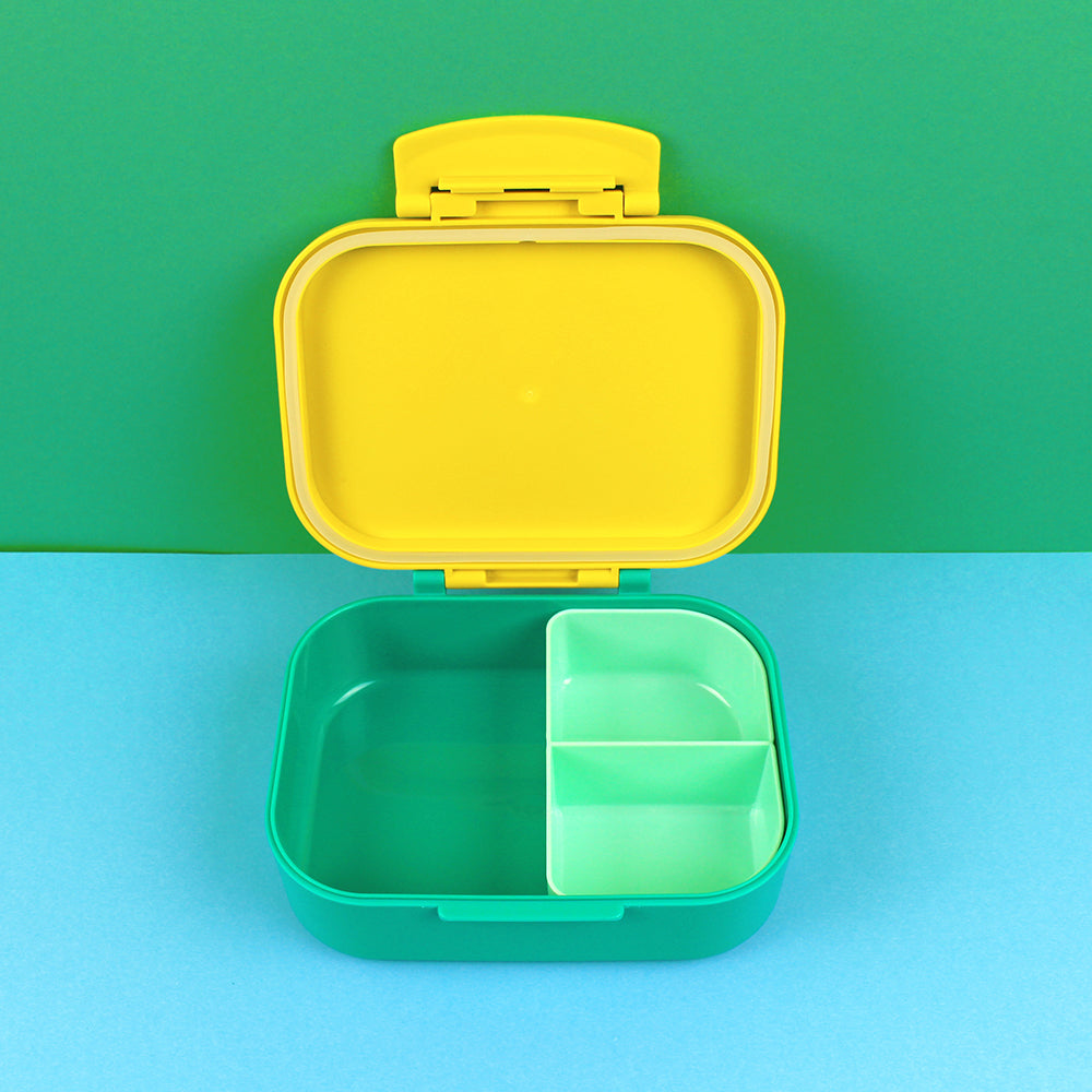 Ava & Yves - Lunchbox Streifen gelb-blau-grün