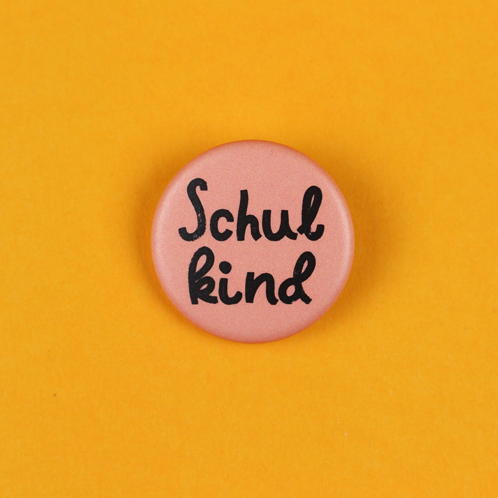 Ava & Yves - Kinder Button "Schulkind",rosa