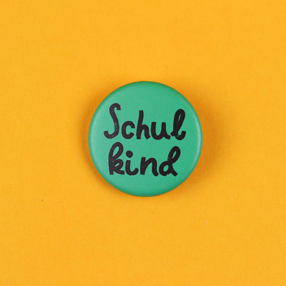 Ava & Yves - Kinder Button "Schulkind", grün