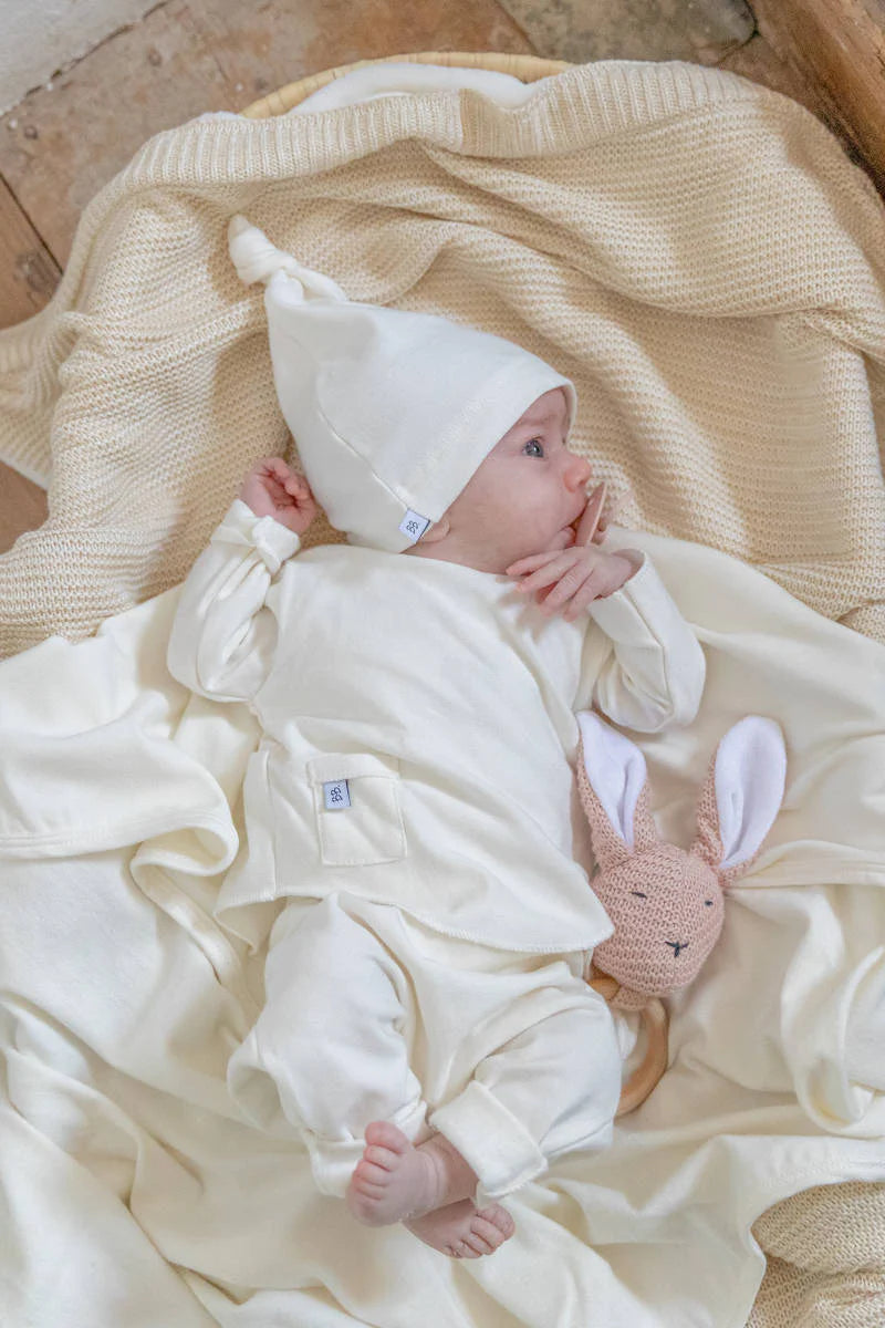 Bamboom - Babyshirt aus Biobambus natur, mit natürlichem UV_Schutz in Italien produziert