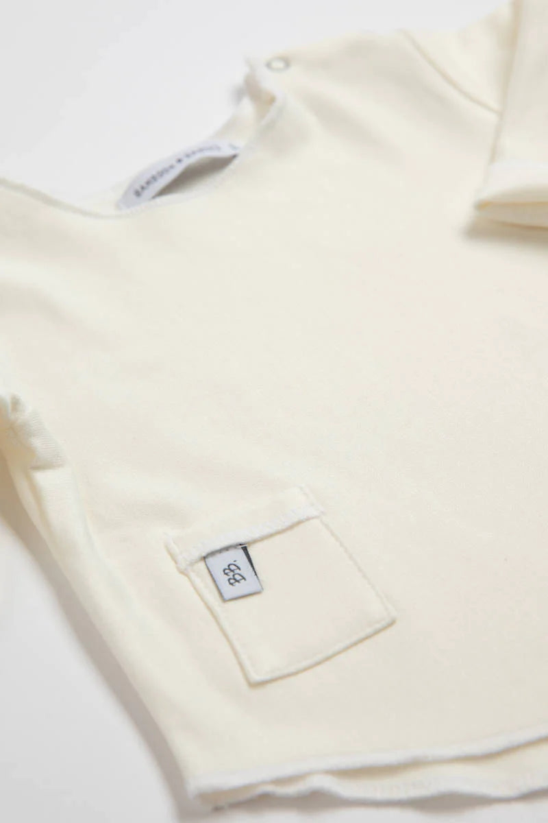 Bamboom - Babyshirt aus Biobambus natur, mit natürlichem UV_Schutz in Italien produziert