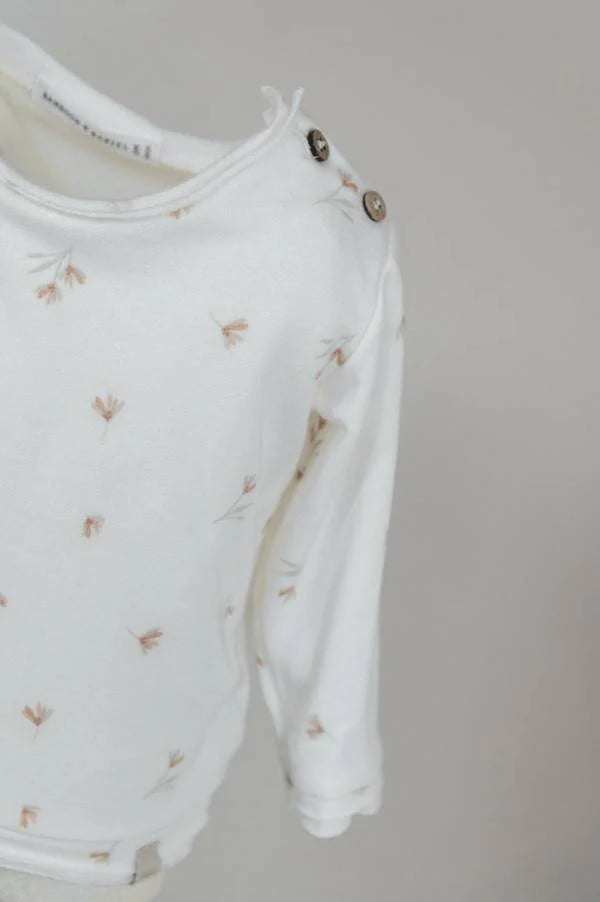 Bamboom - Baby langarm Shirt mit Blumenprint