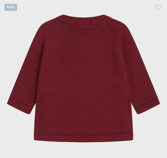 Hust & Claire - Baby Strickjacke Call rot