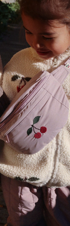 Konges Slojd - Juno Kinder Bauchtasche Kirsche rosa