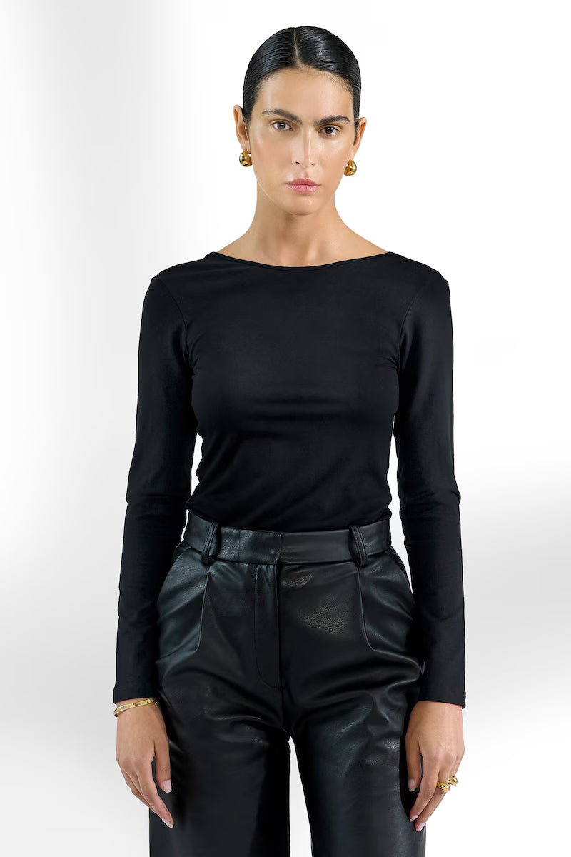 Bread&Boxers-langarm-scoop-schwarz