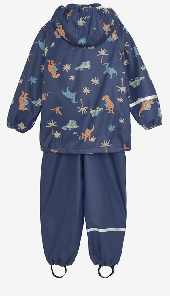 Celavi-Regenanzug-Dinos-blau
