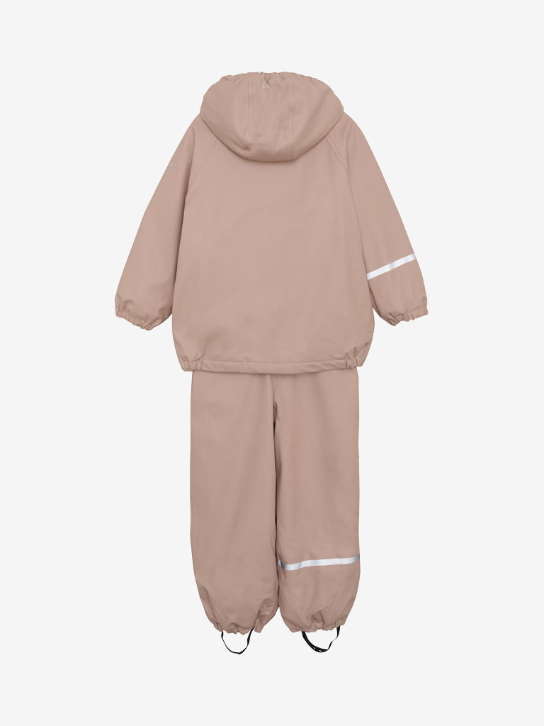 Celavi - Regenkombi 2- teilig gefüttert rosa, Regenkleidung Kinder