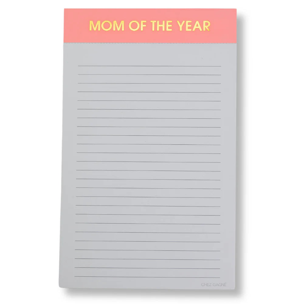 Chez Gagné - Notizblock Mom of the Year / Geschenk für Frauen / Geschenk für Mama