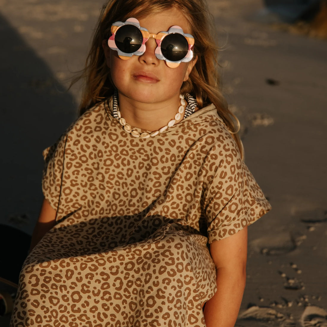 Cloby - Baby Poncho mit UV-Schutz 50 Leo braun