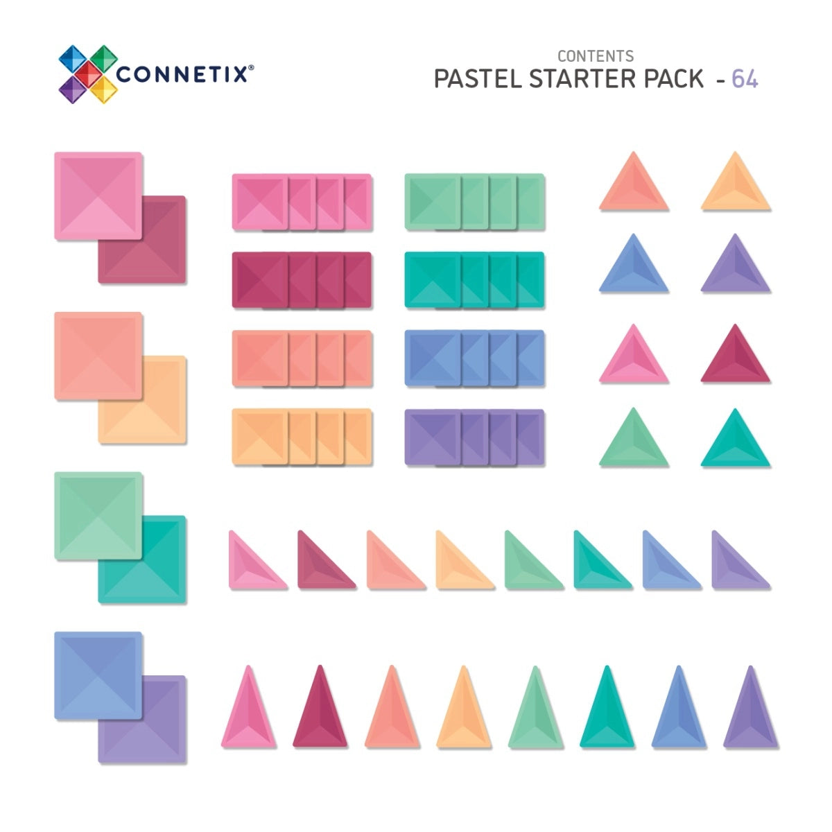 Connetix - Connetix Magnetbausteine Pastel Starter