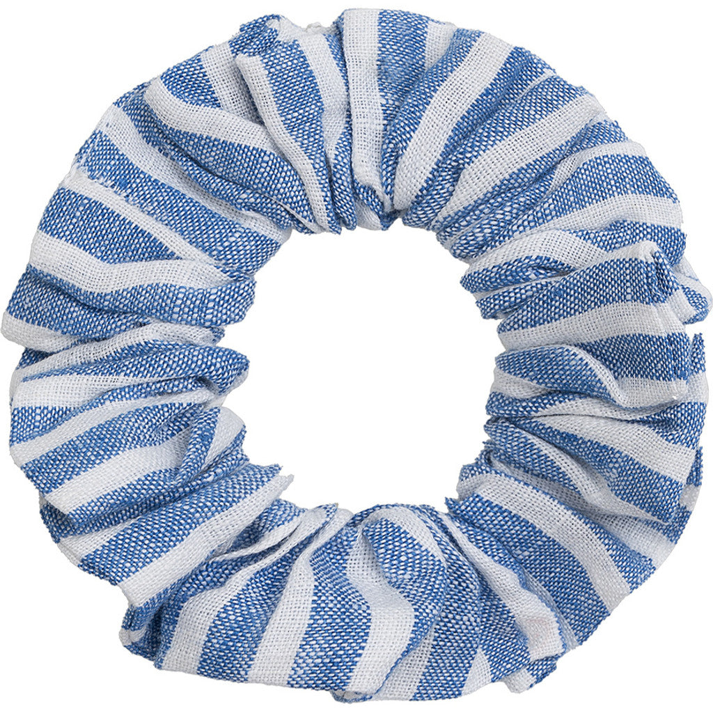 Danamade - Kinder Leinenshorts mit Scrunchie "Dstella" Streifen blau weiß MINI & ME