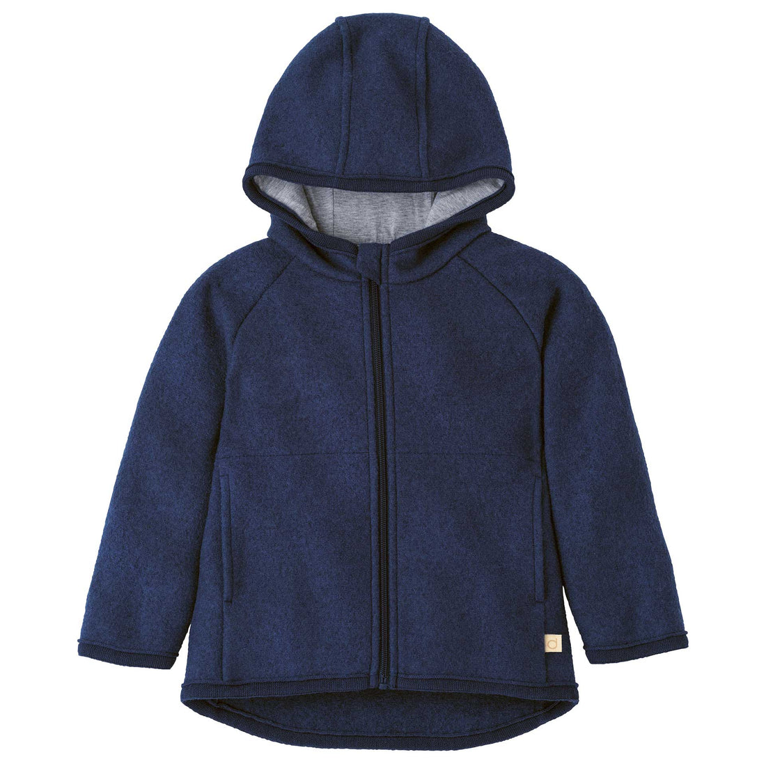 Disana - Baby Walkjacke Wolle blau mit Reißverschluss