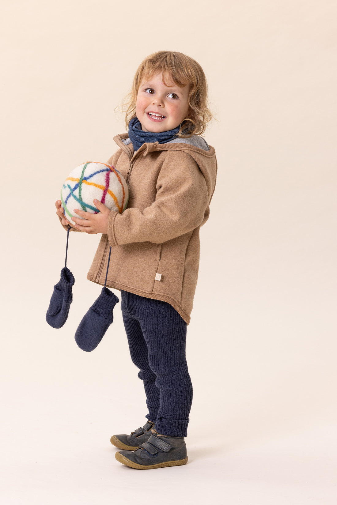 Disana - Baby Strickleggings Wolle blau