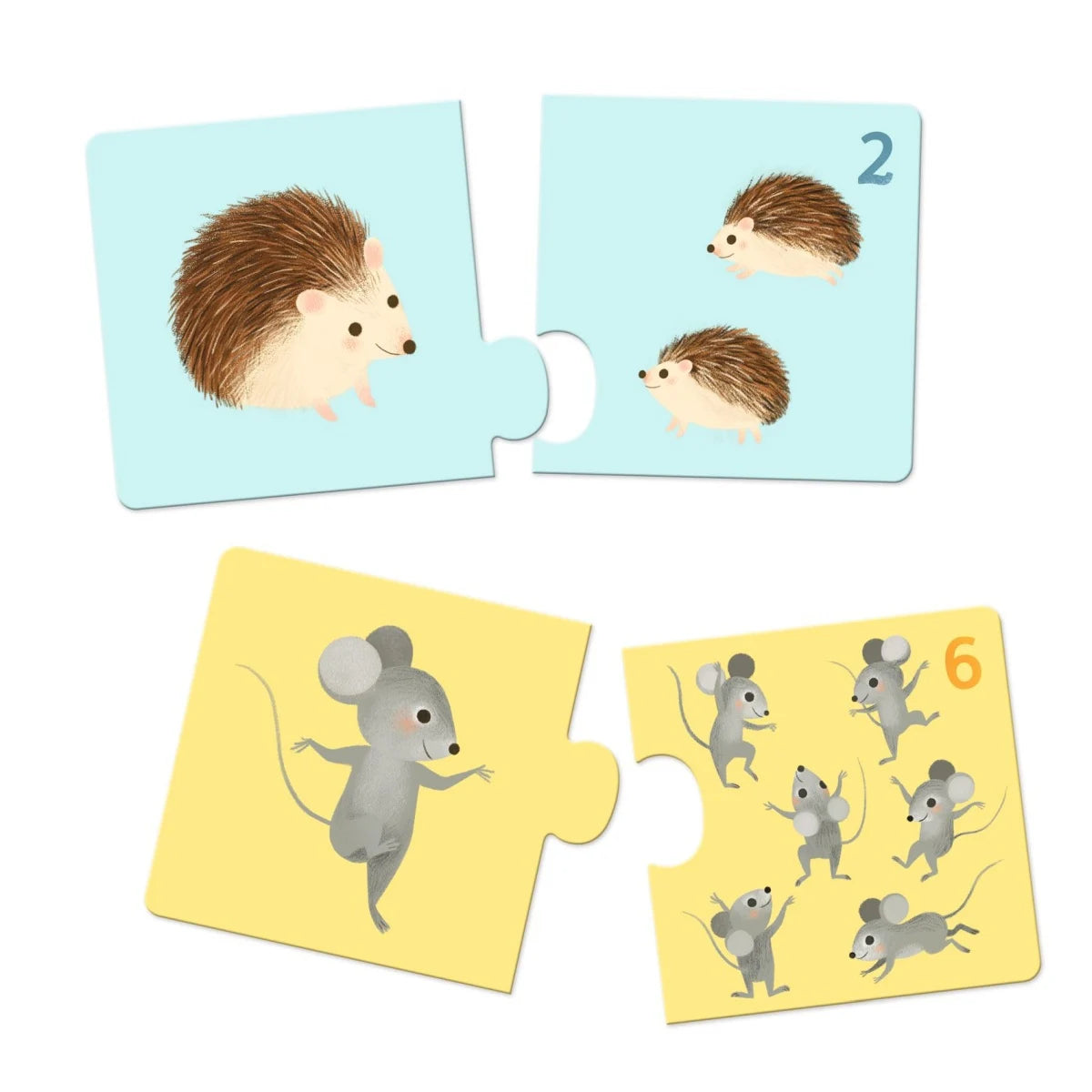 Djeco - Kinder Puzzle duo Tierbabys