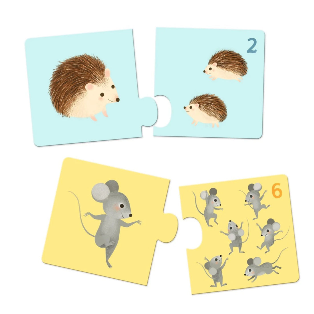 Djeco - Kinder Puzzle duo Tierbabys