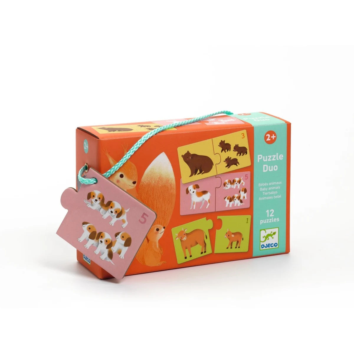 Djeco - Kinder Puzzle duo Tierbabys