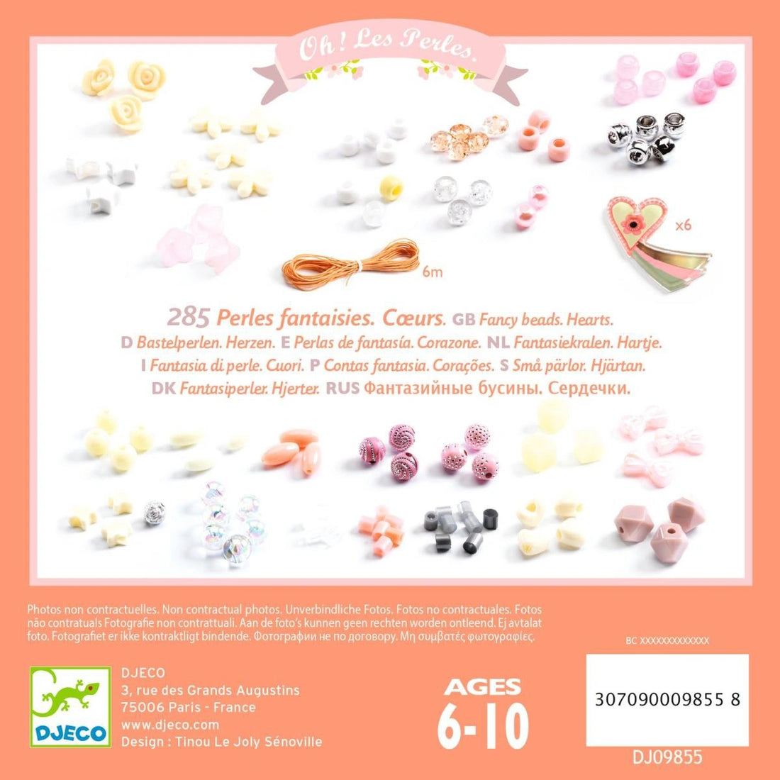 Djeco - Kinder Schmuck-Set Perlen Phantasie