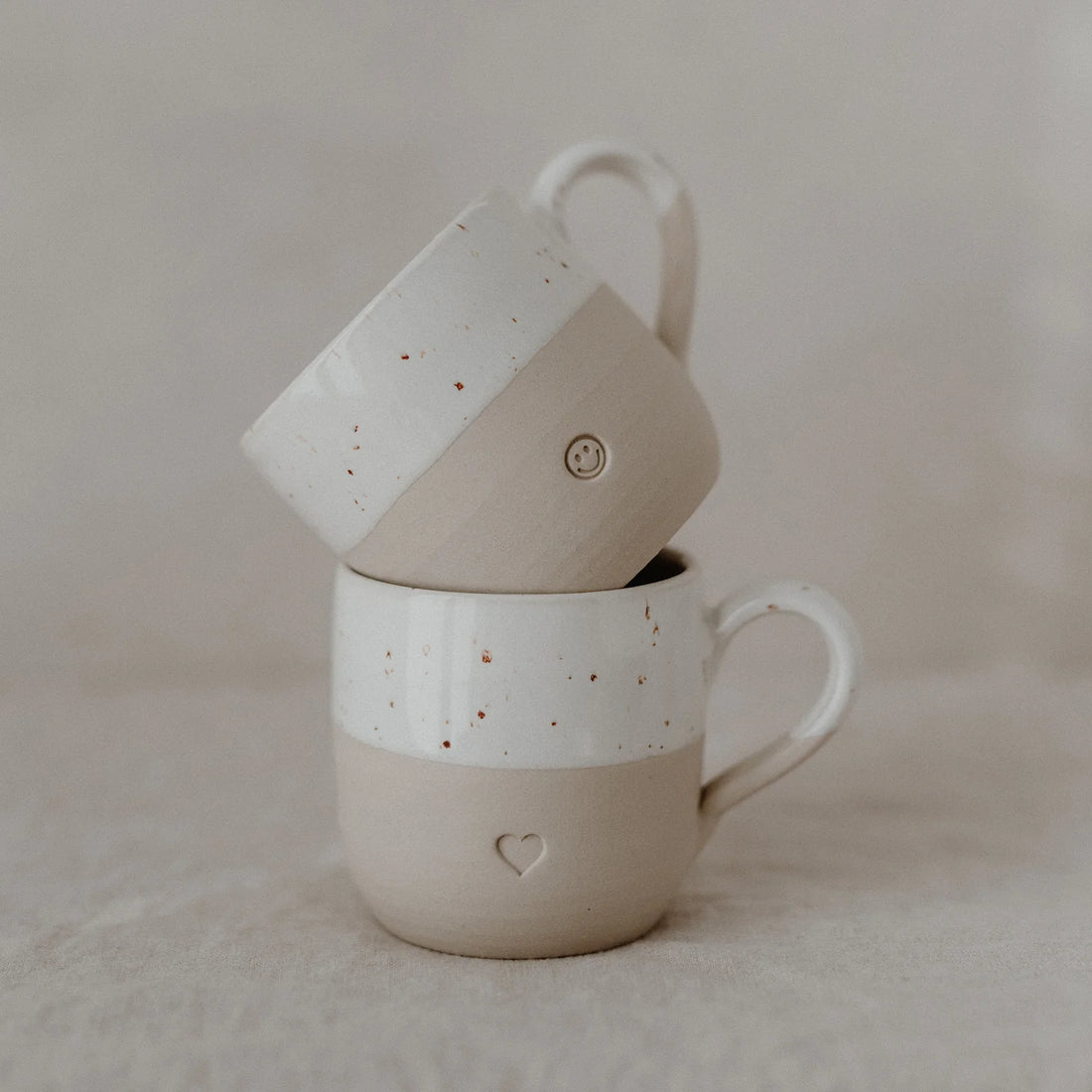 Eulenschnitt - handgemachter kleine Cappuccino Tasse smiley