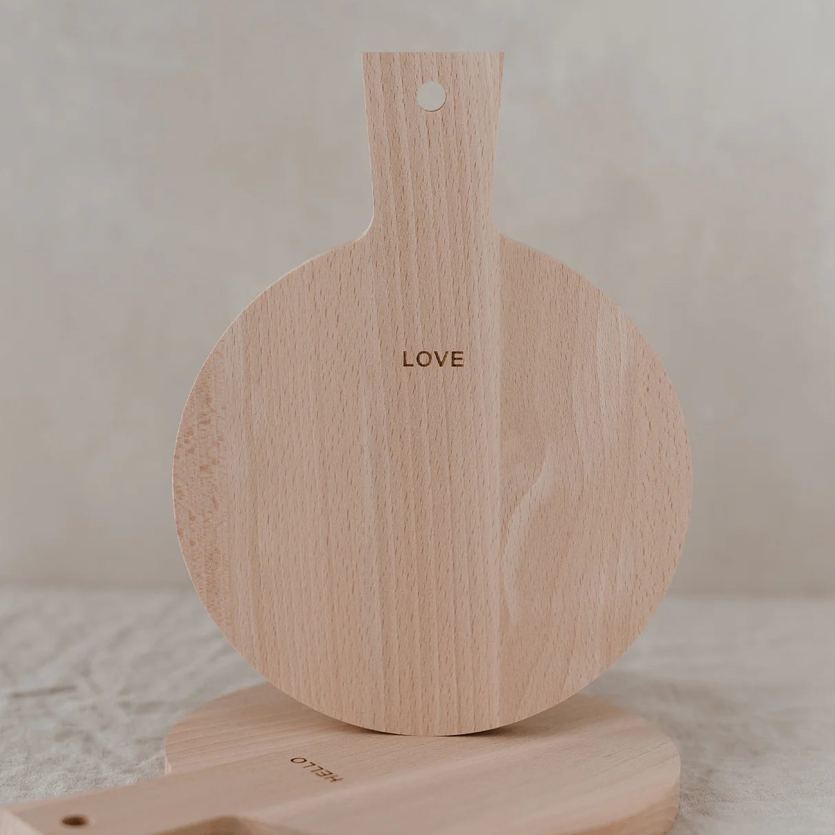 Eulenschnitt - Schneidebretter aus Holz love & hello 2-er Set