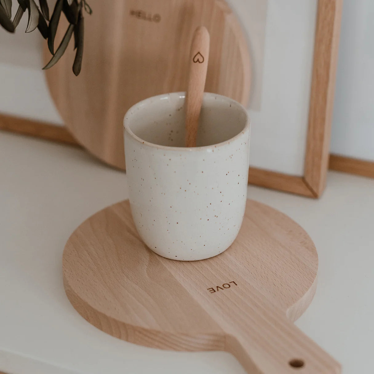 Eulenschnitt - Schneidebretter aus Holz love & hello 2-er Set