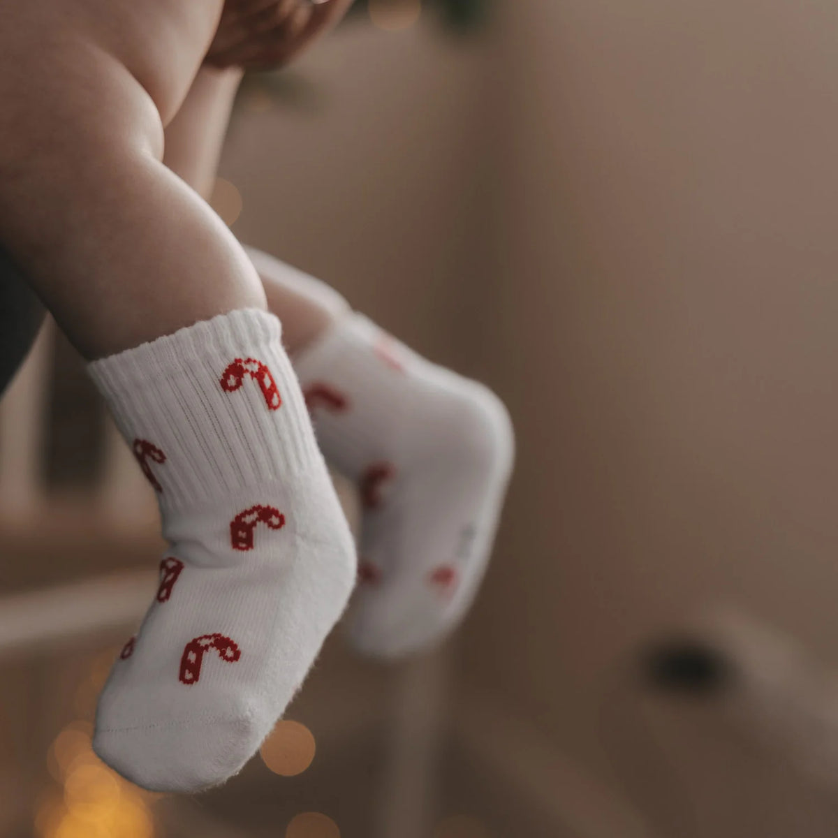 Eulenschnitt - Baby Socken Zuckerstangen MINI & ME