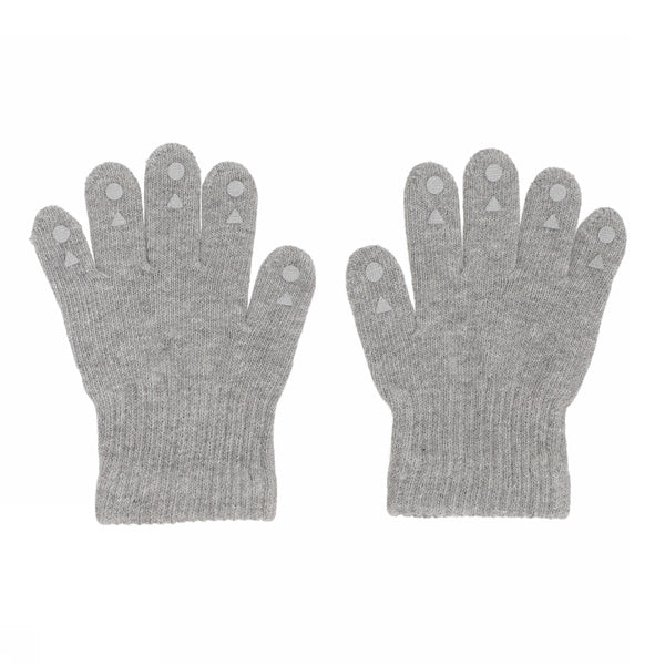 Go Baby Go - Kinderhandschuhe grau für Kinder/Babys aus Baumwolle