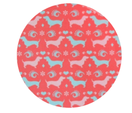 Heimatformat - bayerisches Geschenkpapier Dackel rot