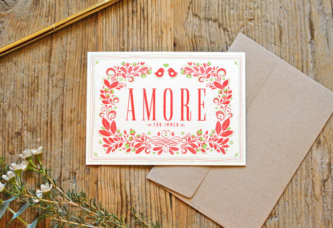 Heimatformat - Klappkarte Grusskarte Amore